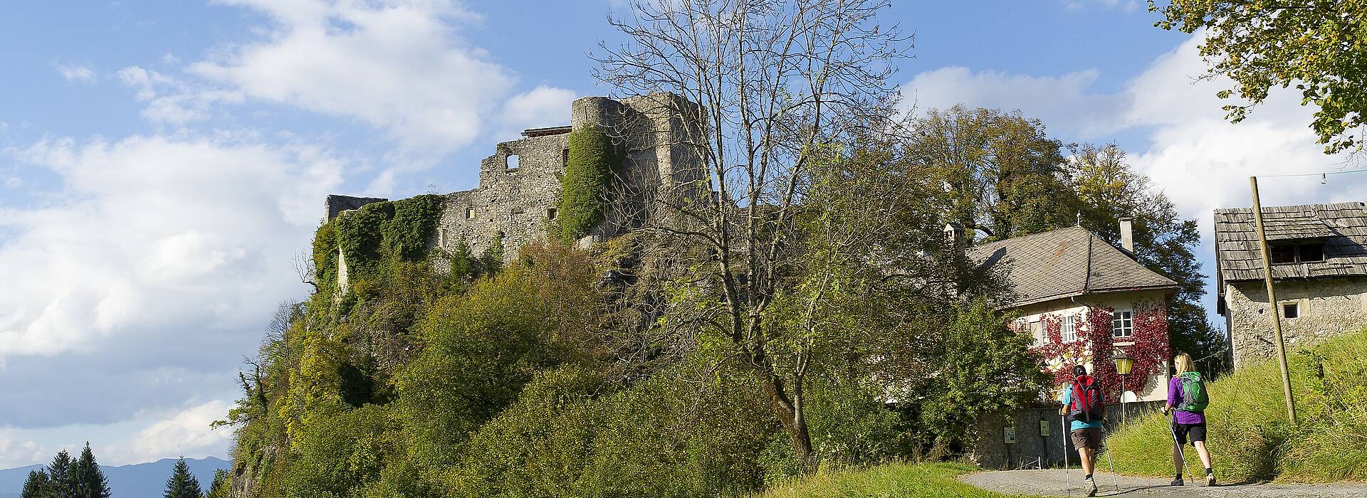 Alpe Adria Trail - Burgruine Finkenstein
