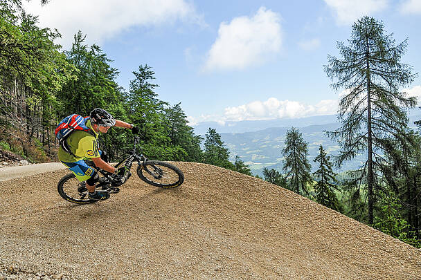 Mountainbike am Flow Country Trail 