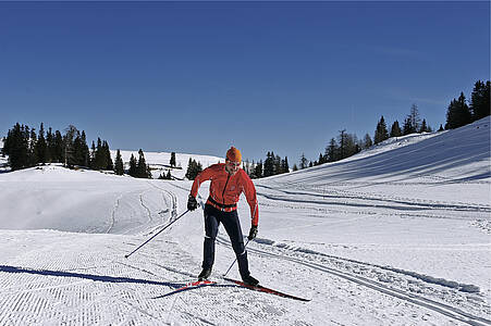 Cross-country skiing in the Villach region