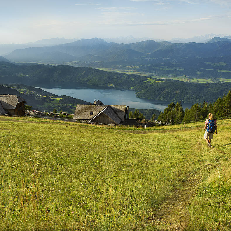 Blick auf den Millstätter See von der Millstätter Alpe