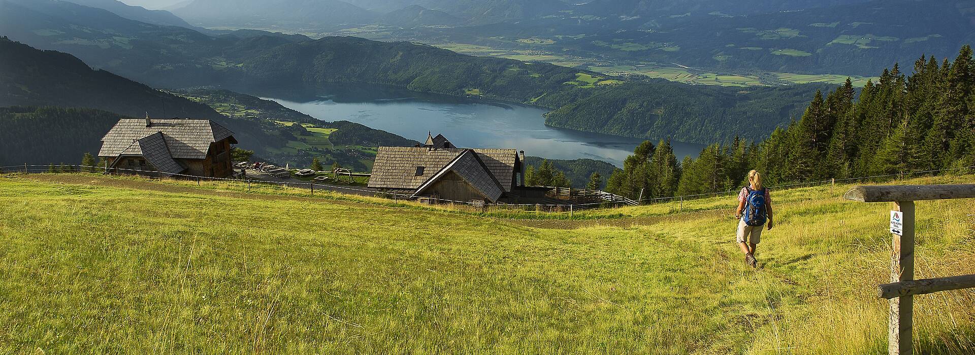 Blick auf den Millstätter See von der Millstätter Alpe