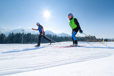 Cross-country skiing in the Klopeiner See/Southern Carinthia region