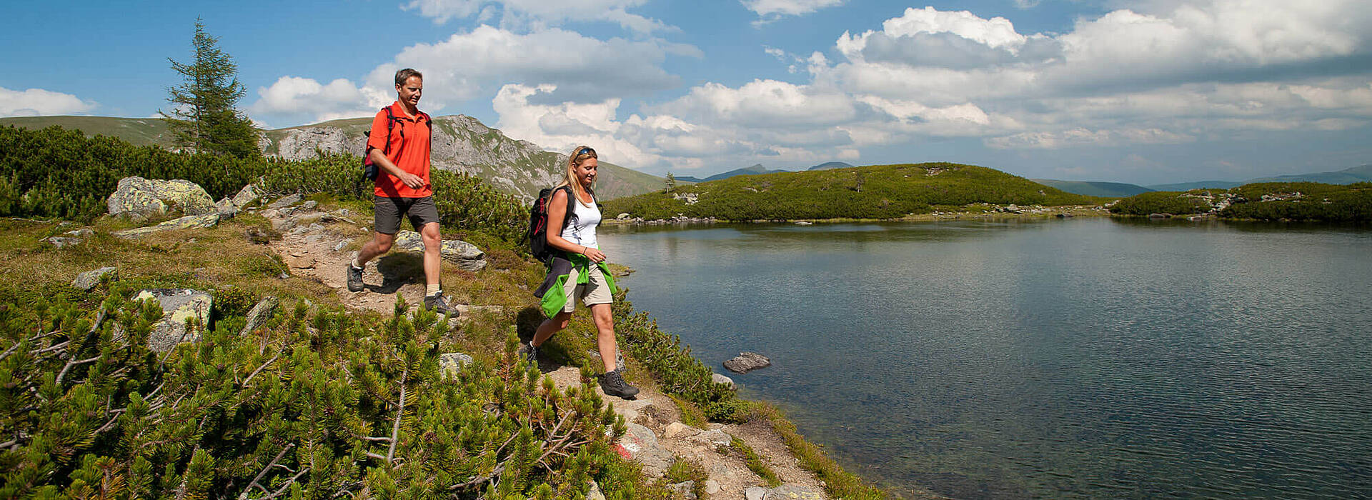 Alpe-Adria-Trail E15 Nassbodensee im Biosphaerenpark Nockberge 