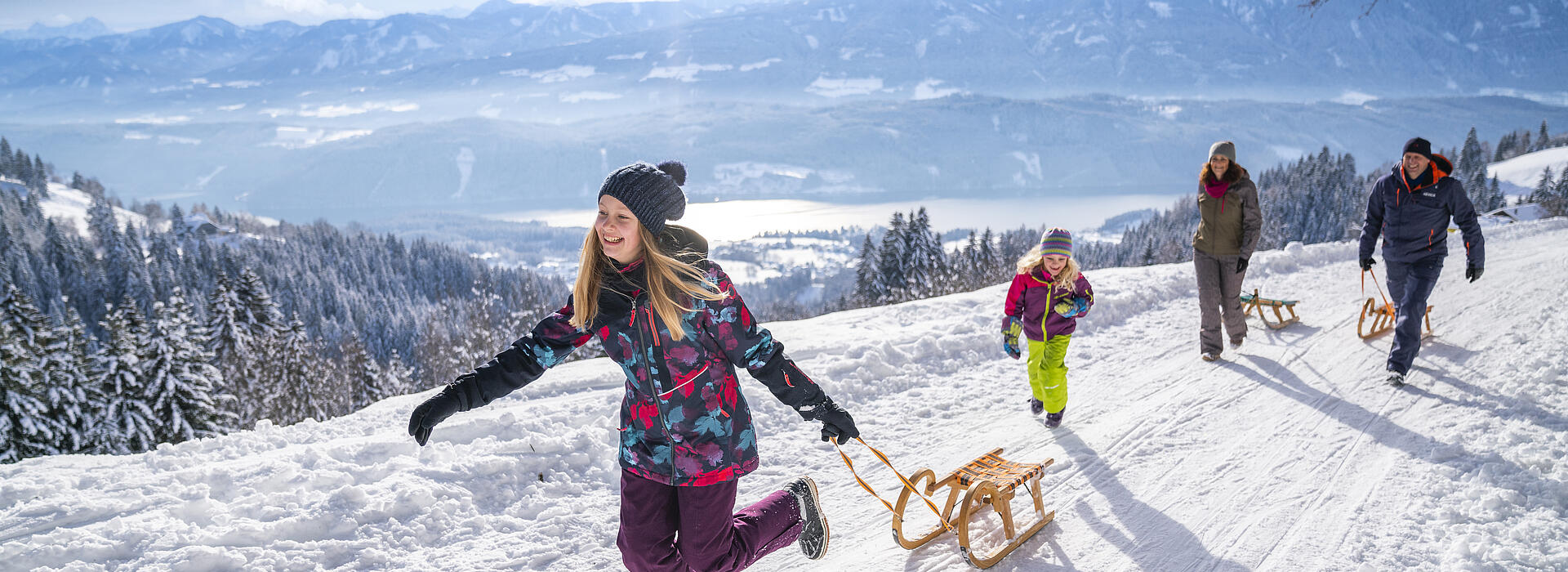 Rodeln am Millstaetter See Schwaigerhuette Rodeln am Millstaetter See Schwaigerhuette
