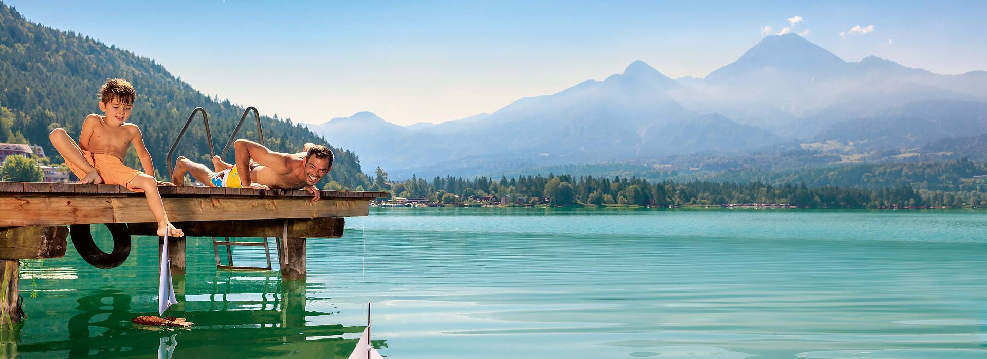 Badespass Faaker See Region Villach c Kaernten Werbung Martin Steinthaler