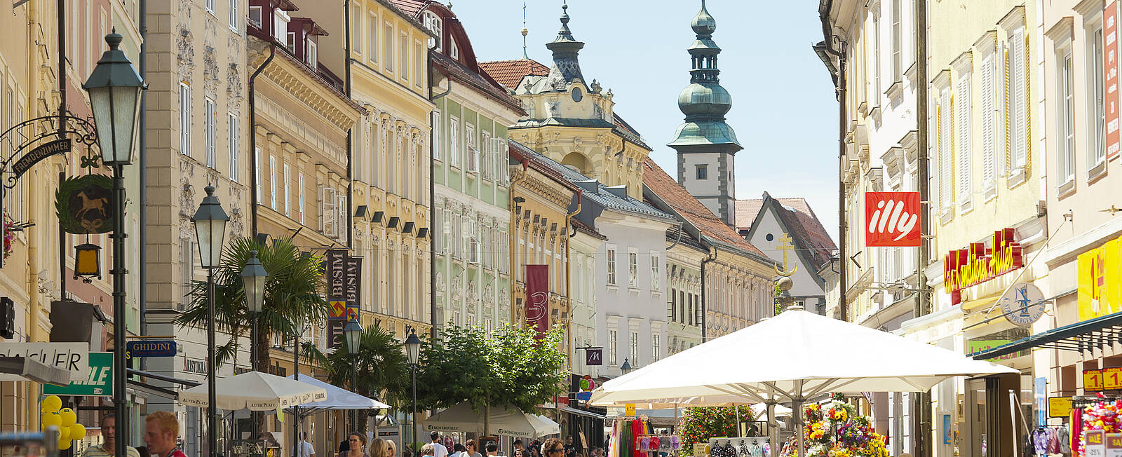 Klagenfurt Altstadt Alter Platz Fussgaengerzone