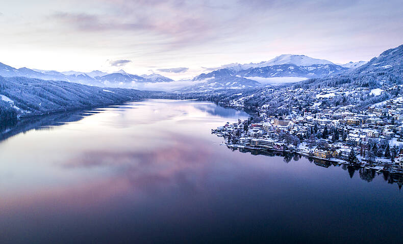 Winterpanorama Millstaettersee