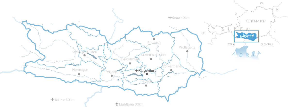 Map of Austria